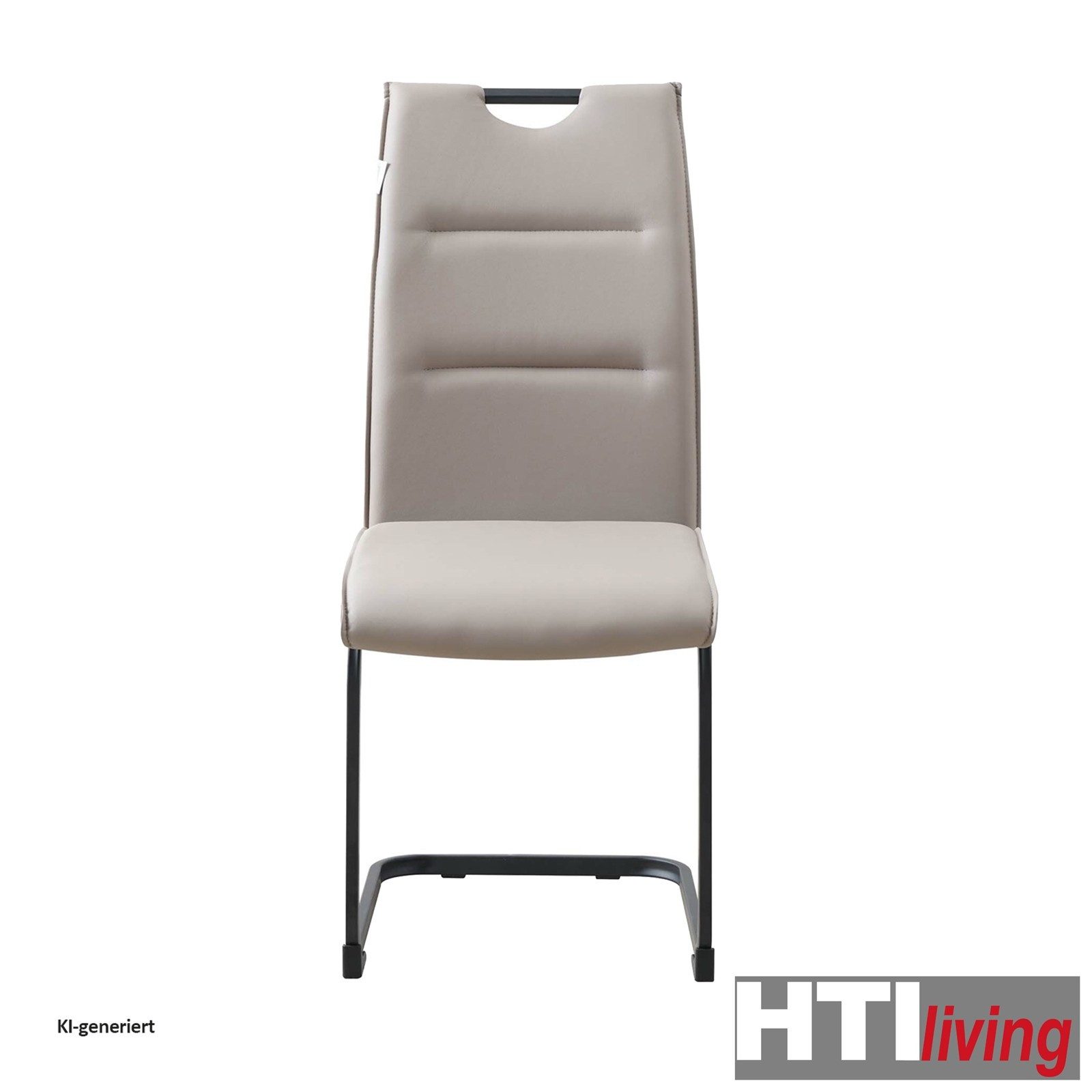 HTI-Living Freischwinger Schwingstuhl DannyP PU Cappuccino (Stück, 1 St), Freischwinger Esszimmerstuhl Kunstleder