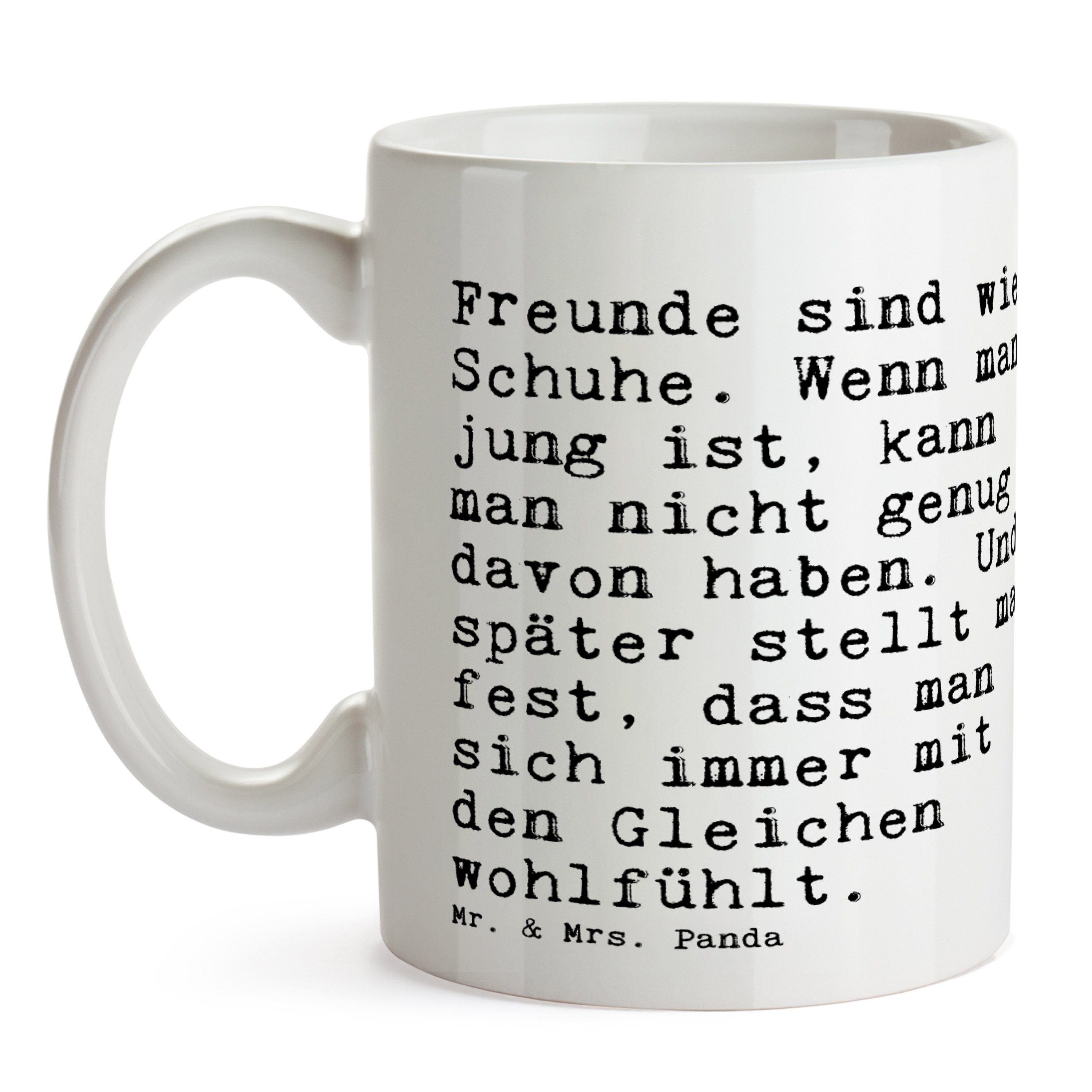 Mr. & Mrs. Weiß Ta, Keramik Geschenk Schuhe.... wie Panda - Freunde Geschenk, Beziehung, sind Tasse 