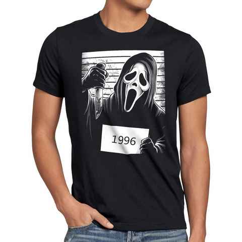 style3 Print-Shirt Herren T-Shirt Scream 1996 halloween horror maske