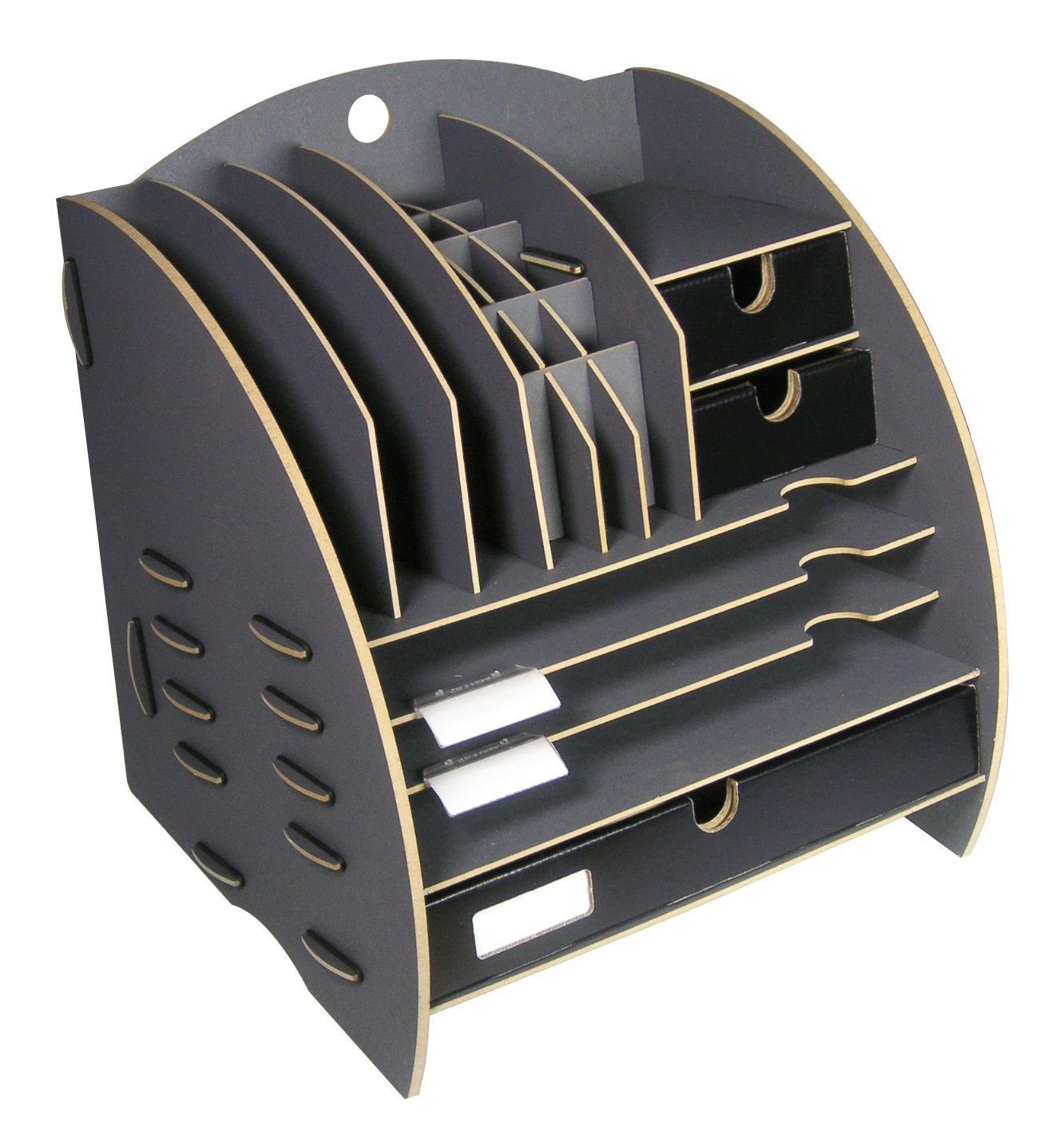 WERKHAUS® Aufbewahrungsbox Werkhaus - Ablage Leo Organizer Grau Briefablage Stiftehalter