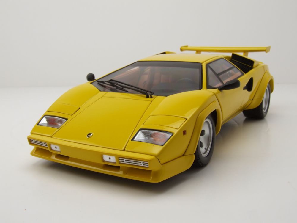 Kyosho Modellauto Lamborghini Countach LP5000 Quattrovalvole gelb, Maßstab 1:18