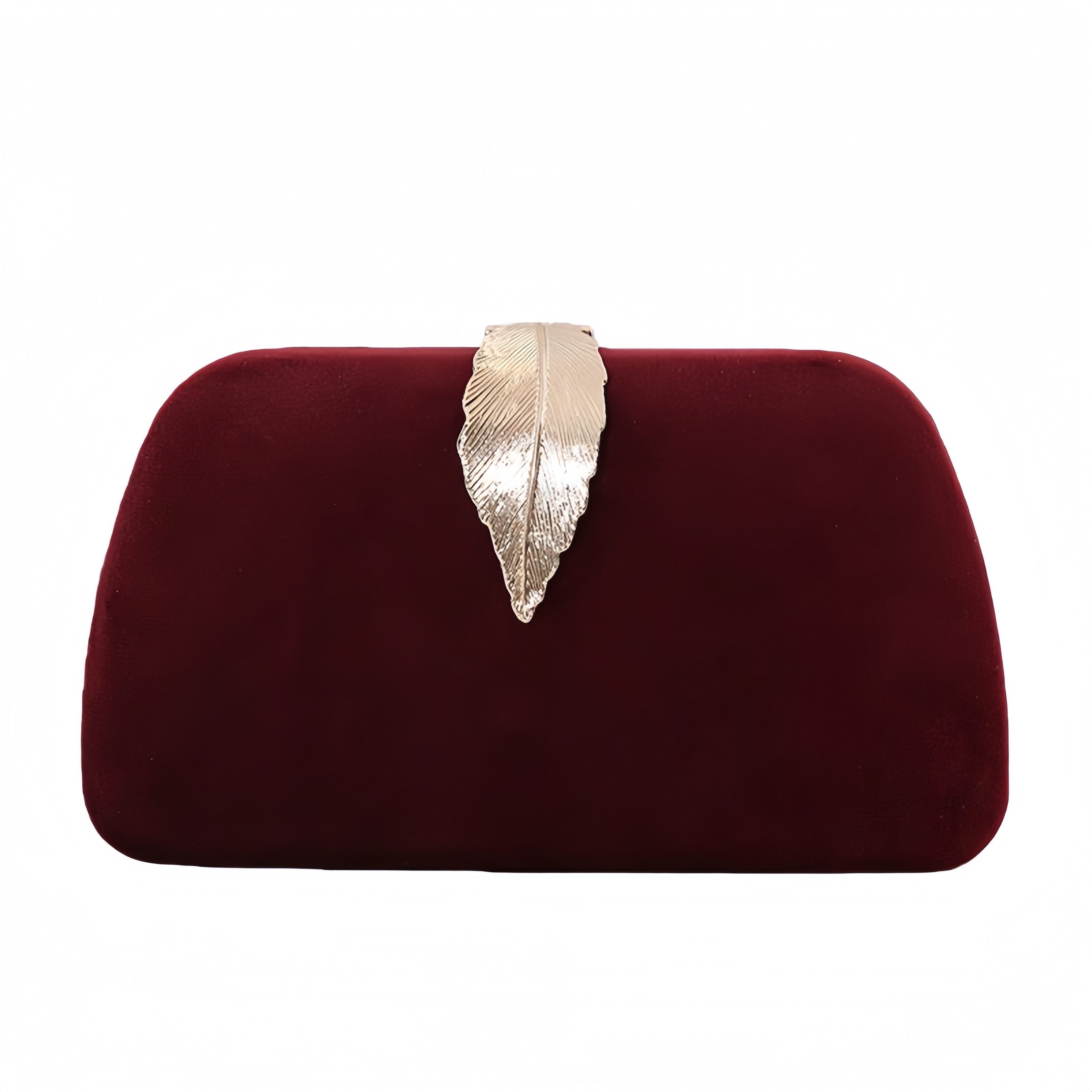 FOUORTUNATE-BEE Abendtasche Damen Abendtasche aus Velours mit Kette – Elegant & Modern, Clutch & Umhängetasche für Abend, Party und festliche Anlässe