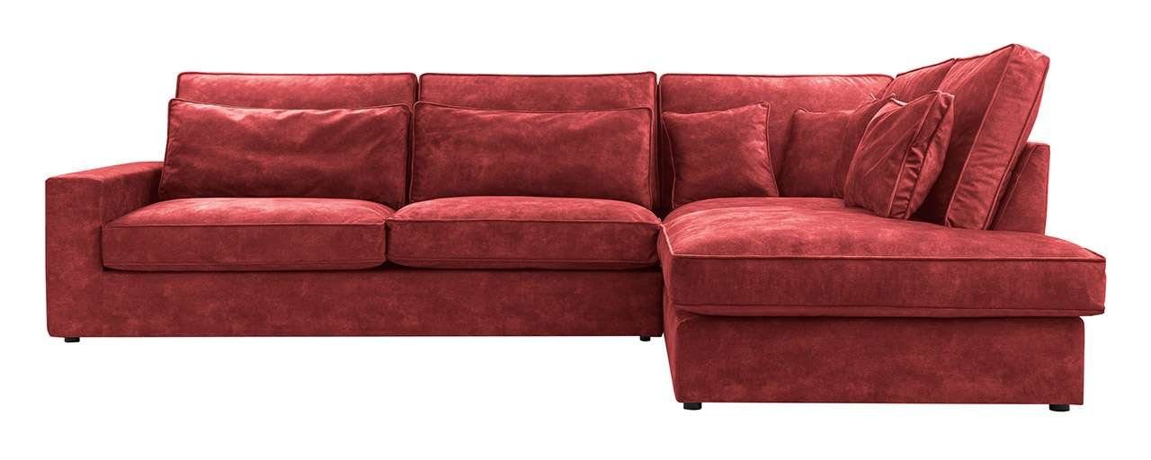 MKS MÖBEL Ecksofa CARDI MINI, modern Stil, L-förmiges Ecksofa für das Wohnzimmer, lose Kissen