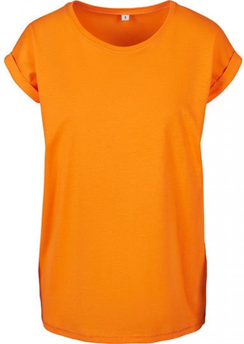 Build Your Brand Rundhalsshirt Ladies Extended Shoulder Damen T-Shirt günstig online kaufen