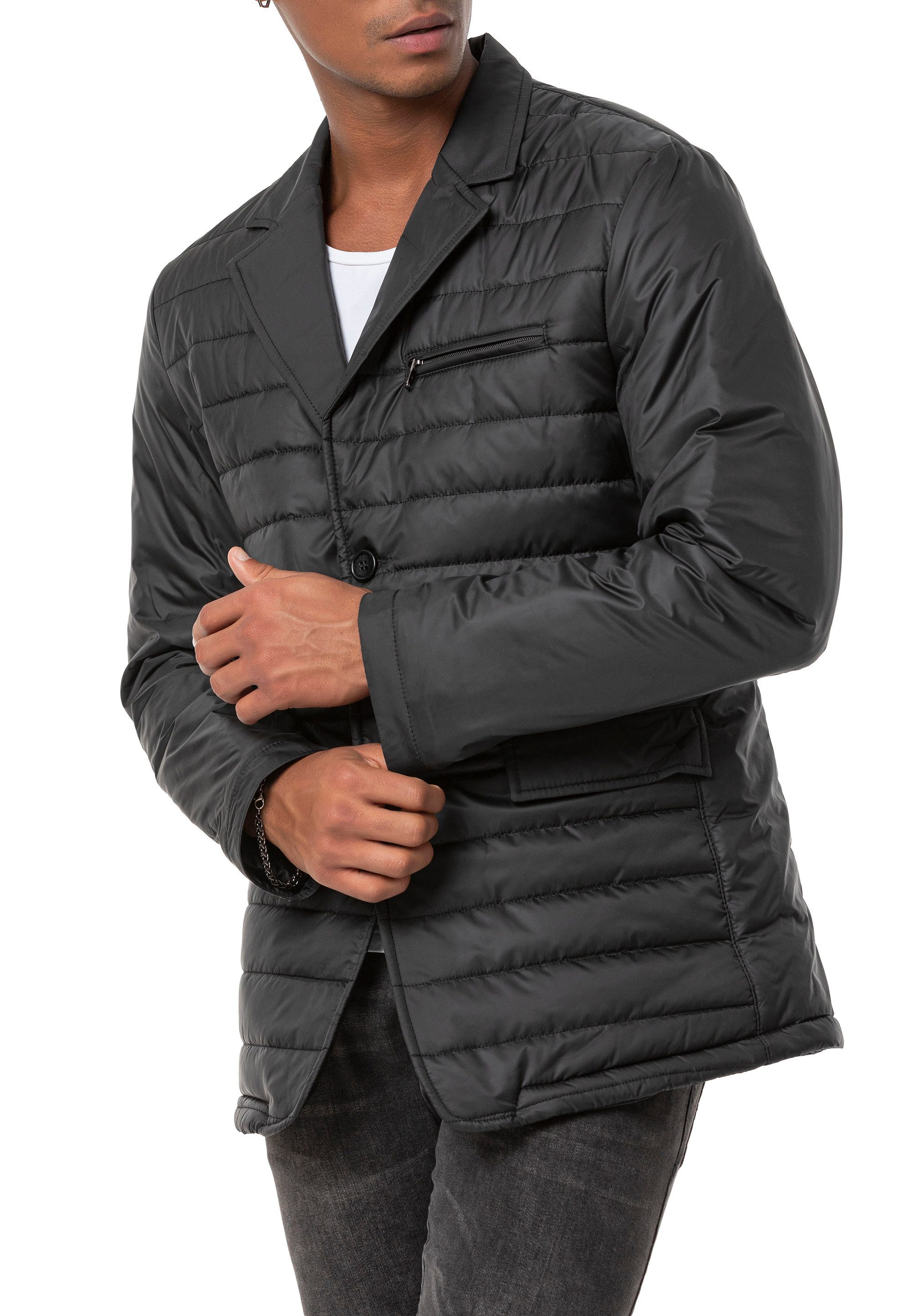 RedBridge Steppjacke im eleganten Blazer-Stil mit abnehmbarem Kragen Kombin günstig online kaufen