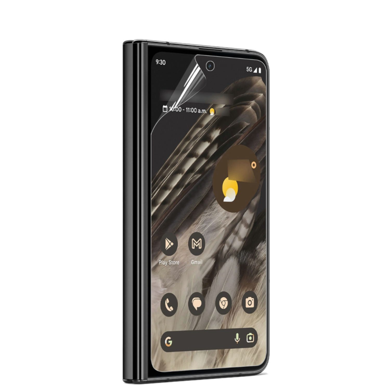 Wigento Handyhülle Für Google Pixel Fold 1x Hydrogel Folie Display Schutz Front-LCD