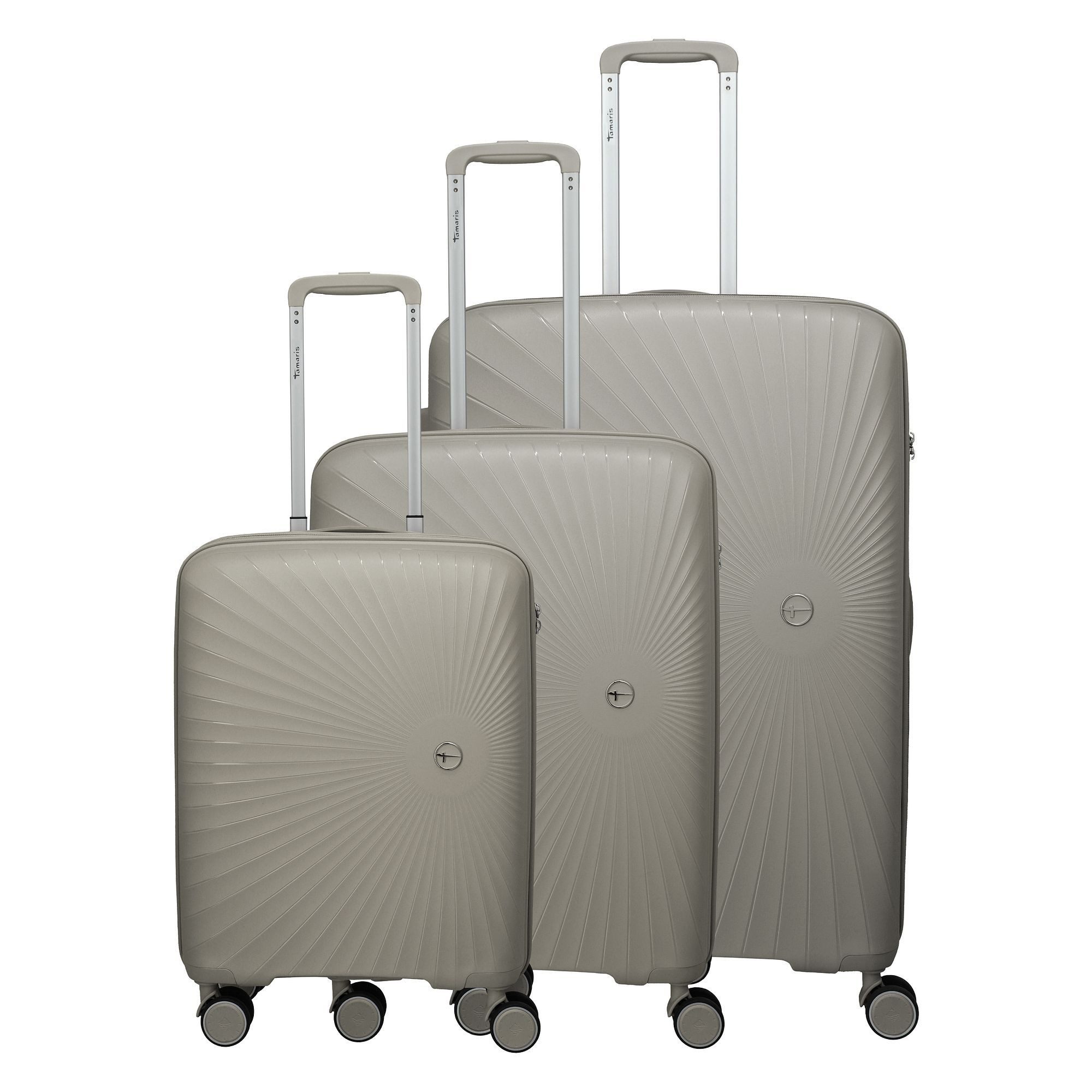 travelite Trolleyset Tamaris x Travelite, 4 Rollen, (3-teilig, 3 tlg), Polypropylen