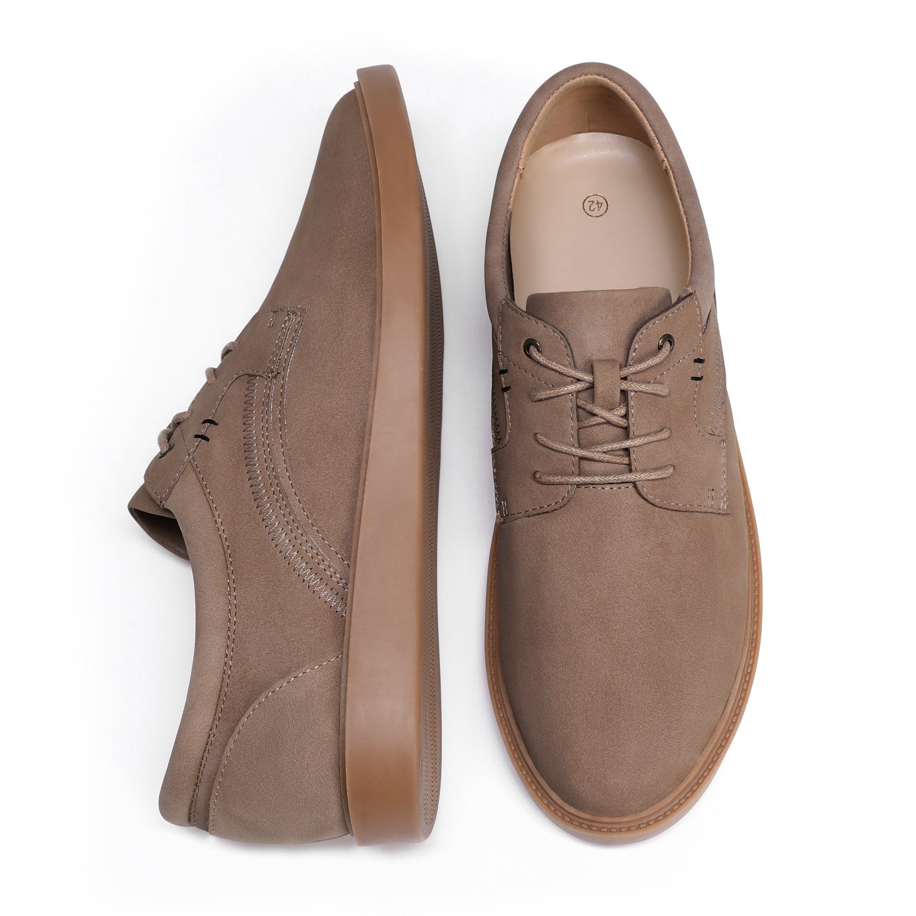 Allthemen Schnürschuh Herren modische Schnürschuhe mit Metallösen für Alltag und Freizeit – Bild 4 von 5