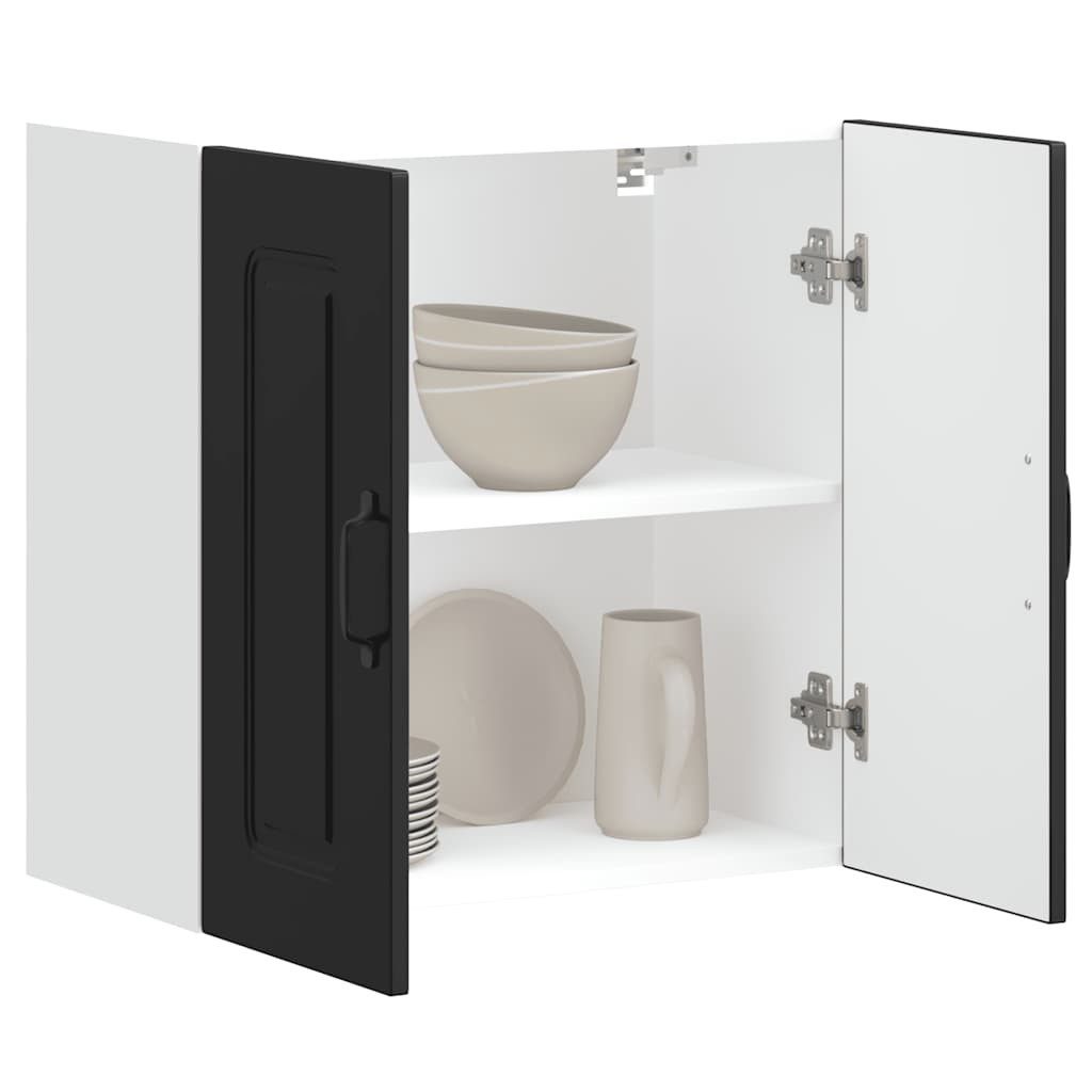 vidaXL Schrankmodule Küchen-Hängeschrank Kalmar Schwarz Holzwerkstoff günstig online kaufen