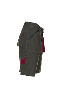 Planam Shorts Shorts Basalt oliv/rot Größe S (1-tlg)