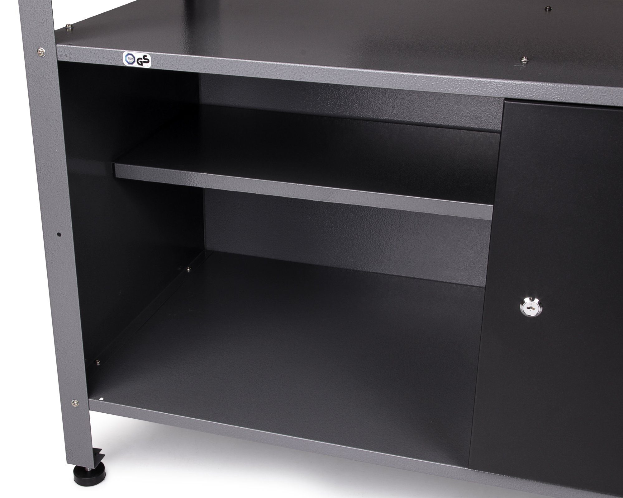 ONDIS24 Werkstatt-Set Ecklösung Simple One Werkbank, höhenverstellbar, abschließbar