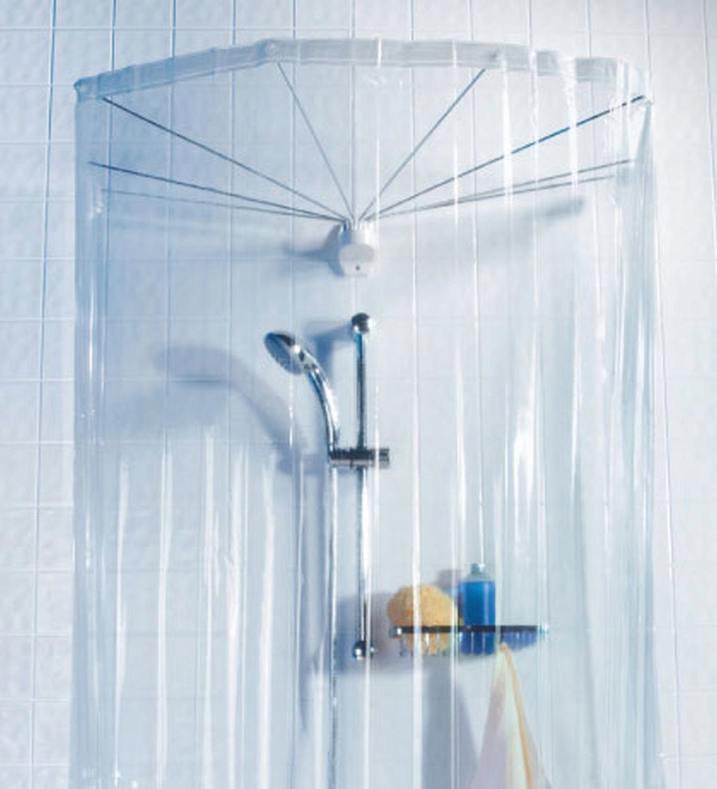 spirella Duschschirm »Ombrella«, inklusive Duschvorhang mit acht Ösen,  Länge 170 cm