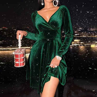 FIDDY Abendkleid Kurze Vintage-Cocktailkleider für Damen – Abendkleider