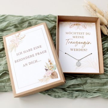 Timando Geschenkbox Trauzeugin fragen: Möchtest du meine Trauzeugin werden? (Geschenk-Box mit Kette & Karte, Überraschung mit emotionaler Botschaft)