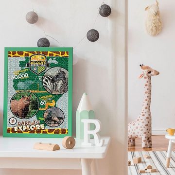 Clementoni® Puzzle Puzzle National Geographic Kids Wildlife Expedition (180 Teile), 180 Puzzleteile