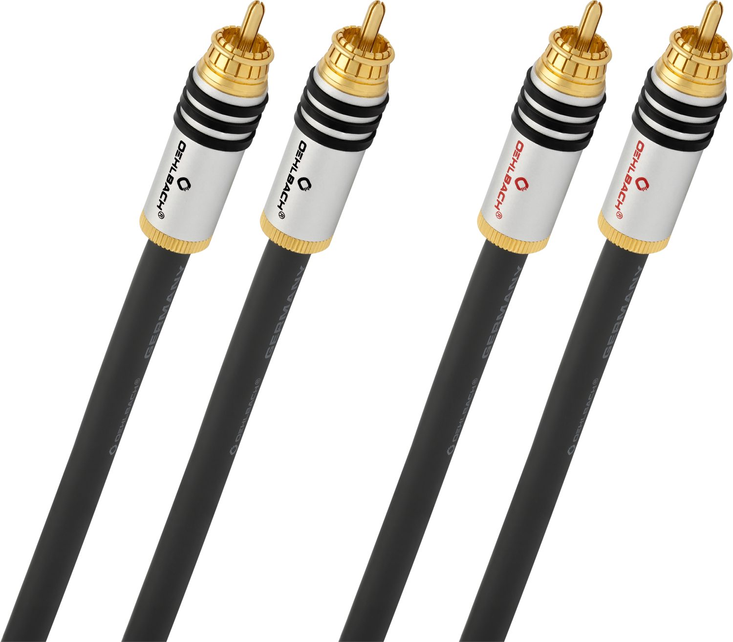 Oehlbach NF 14 Master NF Audio-Cinchkabel 1 Paar Audio-Kabel, 2 x Cinch, 2 x Cinch (50 cm)