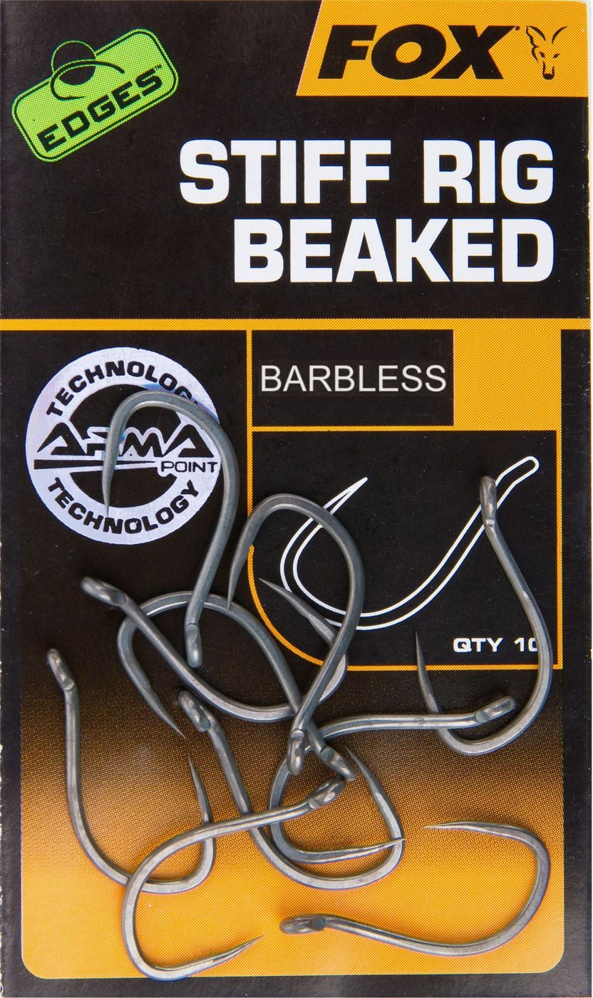 Karpfenhaken Fox Edges Armapoint Stiff Rig Beaked Hooks - 10 Karpfenhaken