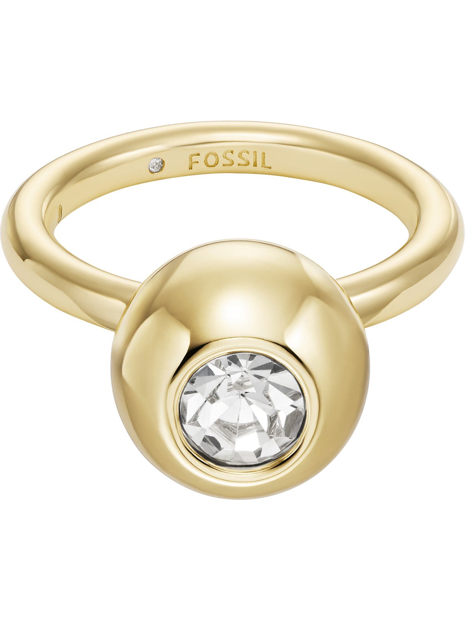 Fossil Fingerring Fossil Damen-Damenring Metall Glasstein, Glasstein