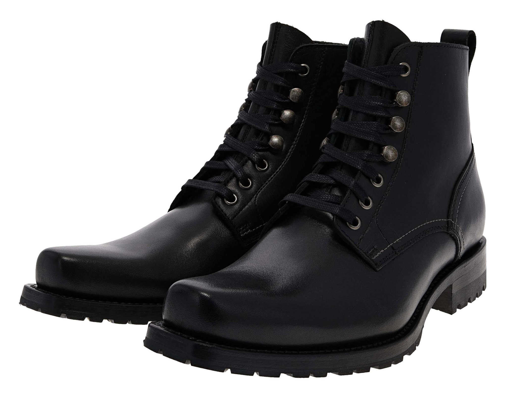 FB Fashion Boots EAGLE II Schwarz Stiefelette Rahmengenähter Herren  Schnürstiefel, Bequeme Passform, Lederlaufsohle mit Gummischutzbesohlung, 3  cm hoher Absatz