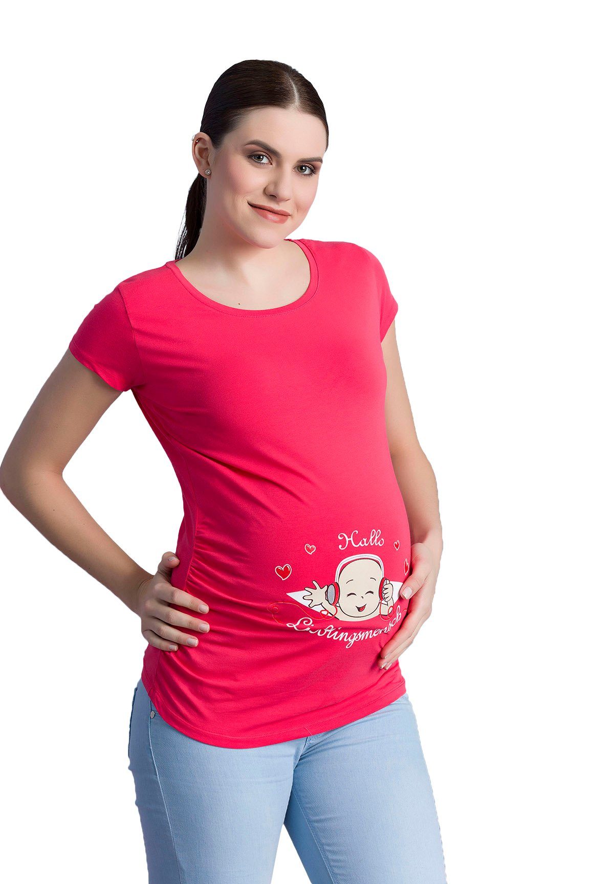 M.M.C. Umstandsshirt Hallo Lieblingsmensch mit Motiv