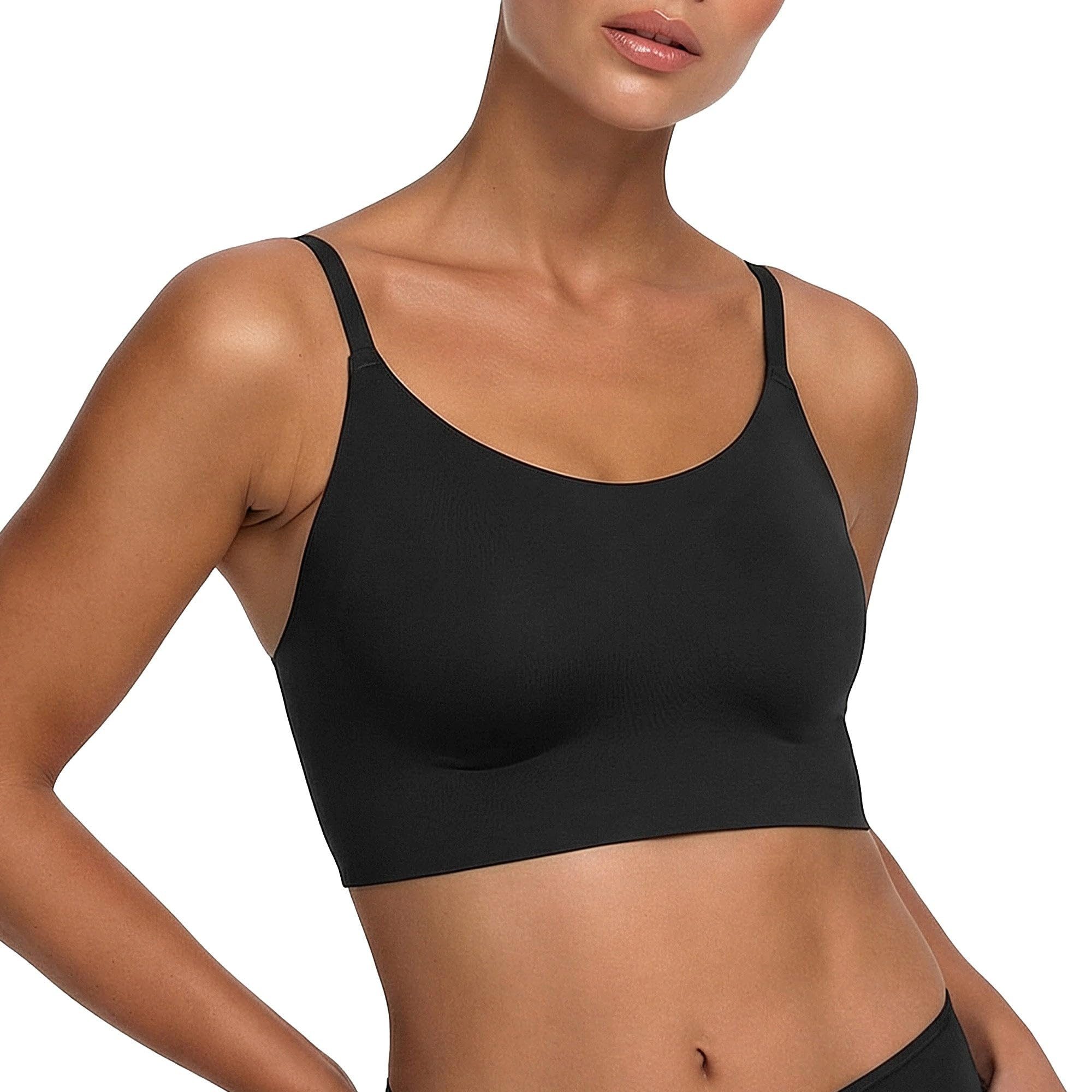 cfab (formerly creamy fabrics) Bügelloser BH Scoop Neck BH-Schwarz-XL (1-tl günstig online kaufen