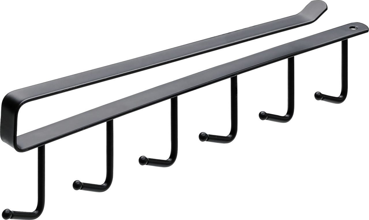 Hettich Garderobenleiste Hettich Garderobenleiste 6 Haken Stahl 26,5 x 7,2