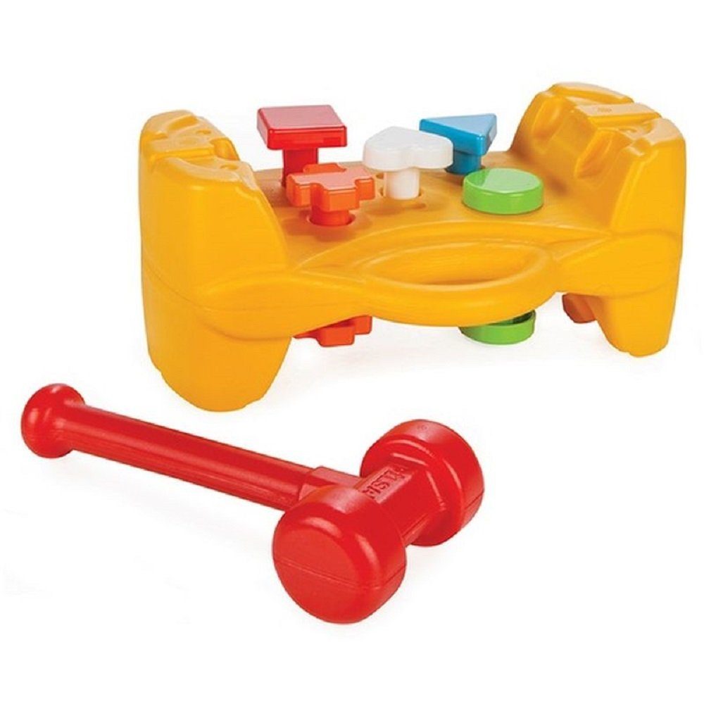 Pilsan Spielcenter Hammerspiel 03272, ab 10 Monate, Motorikspiel, bunte Formen, Hammer