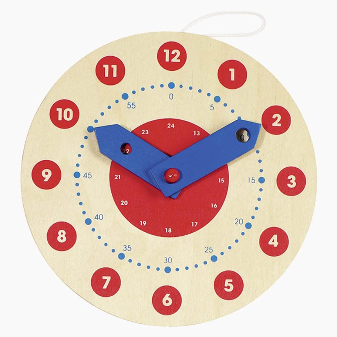 goki Spieluhr Lernuhr Art Montessori, (packung, 1-tlg), Spielerisch die Uhrzeit verstehen