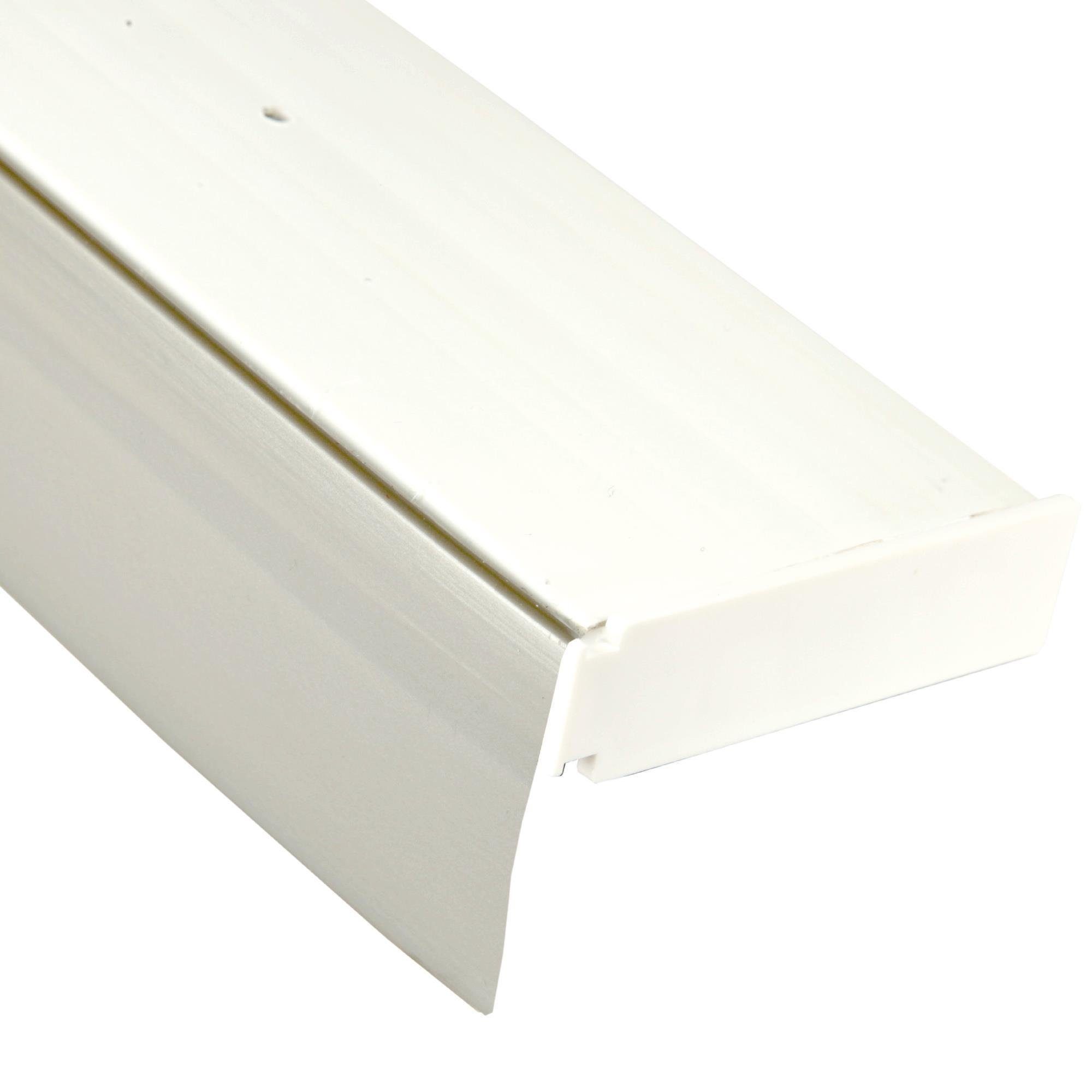 Bestlivings Gardinenstange, 3-läufig, Fixmaß, mit Bohren, verschraubt, Kunststoff, Gardinenschiene + Blende, 1-3 lauf, versch. Längen/ Designs