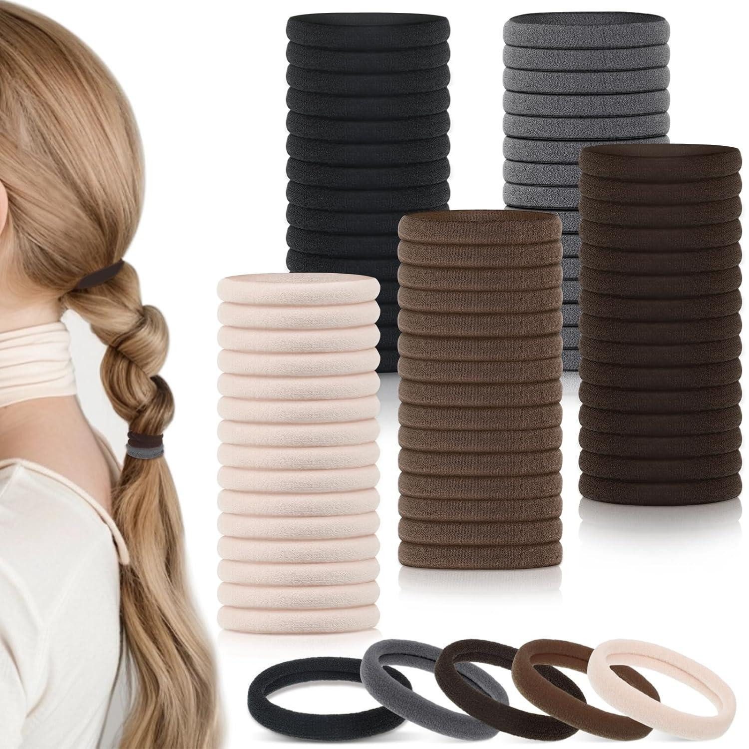 LuxusKollektion Haargummi Haargummis nahtlose elastisch 100 stück (1er Pack) Neu