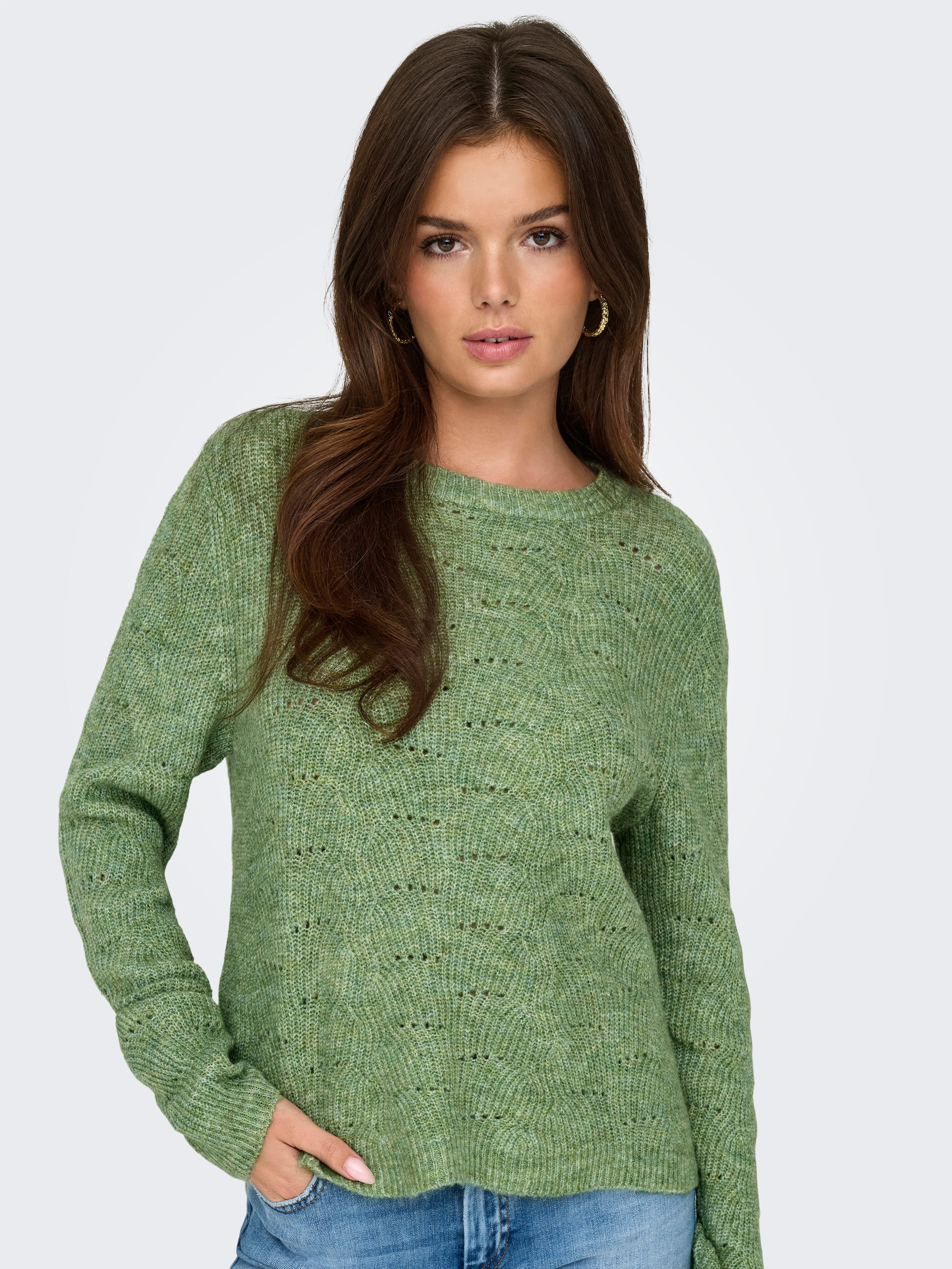 ONLY Rundhalspullover ONLLOLLI L/S PULLOVER KNT günstig online kaufen