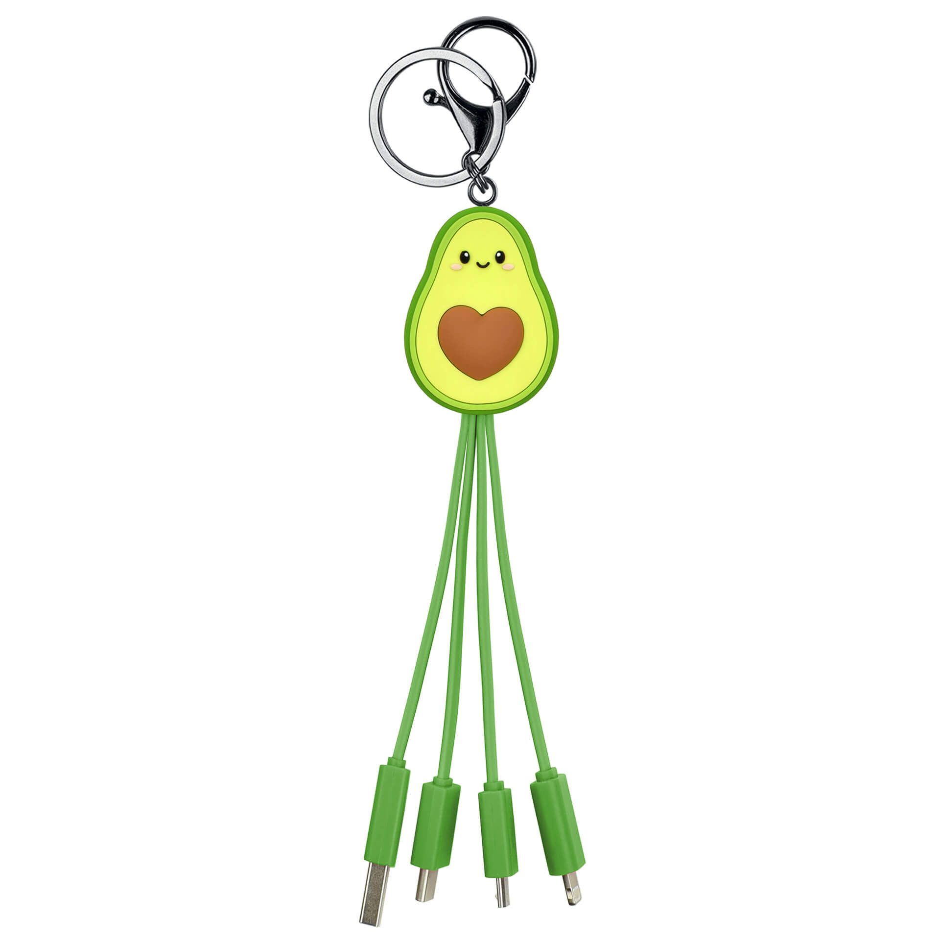 Legami Schlüsselanhänger 6-in-1 Ladekabel Anhänger - Link up Avocado
