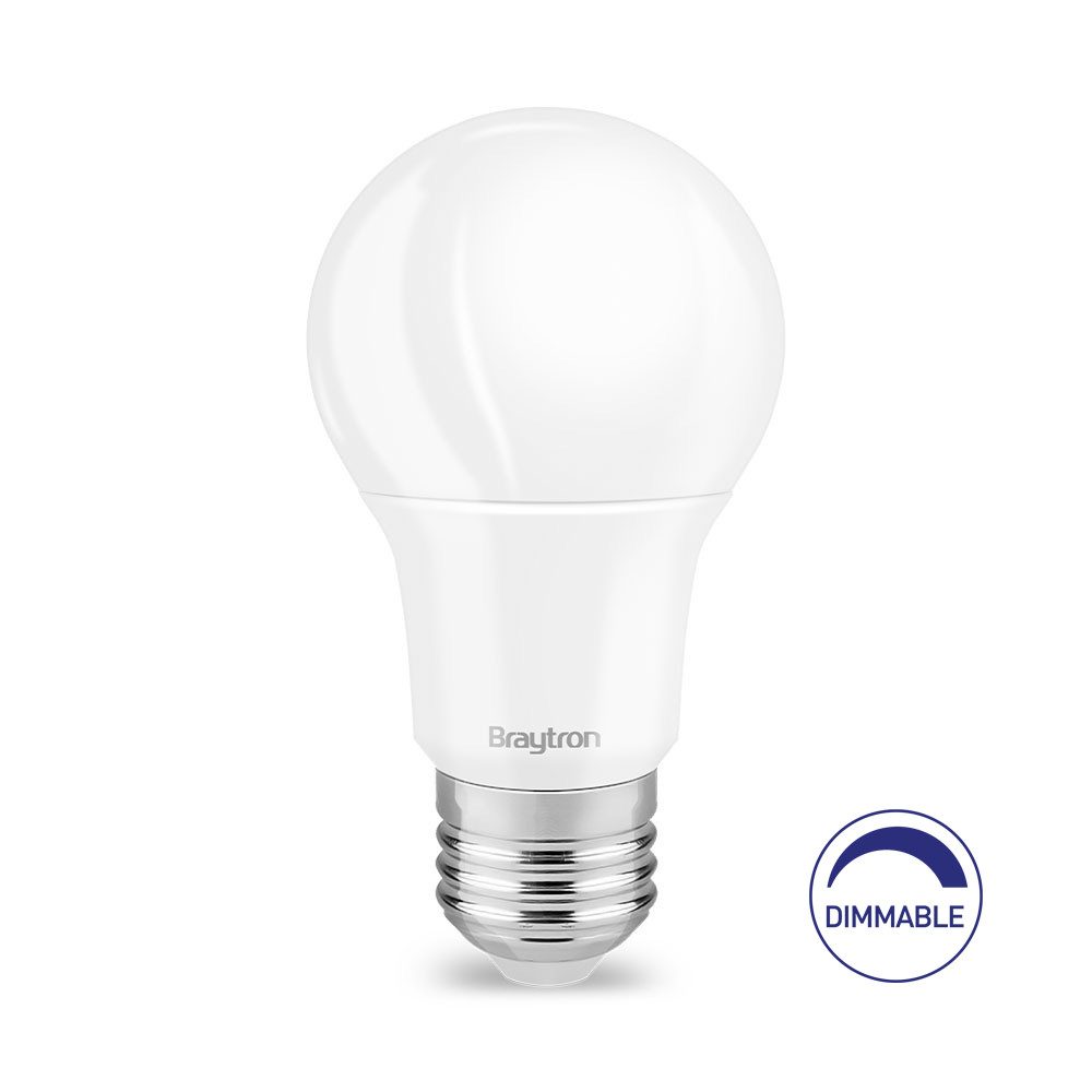 Braytron 10x LED Lampe E27 9W Dimmbar – A60 LED Birne 806lm – 60W Ersa, E27, Warmweiß, Energieeffizient, Flimmerfrei, Langlebig, Dimmbar, 10er Set