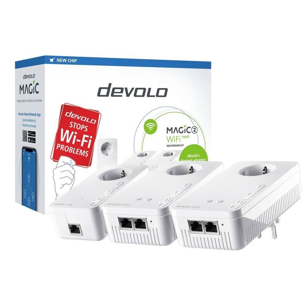 DEVOLO Powerline WLAN Multiroom Starter Kit Reichweitenverstärker