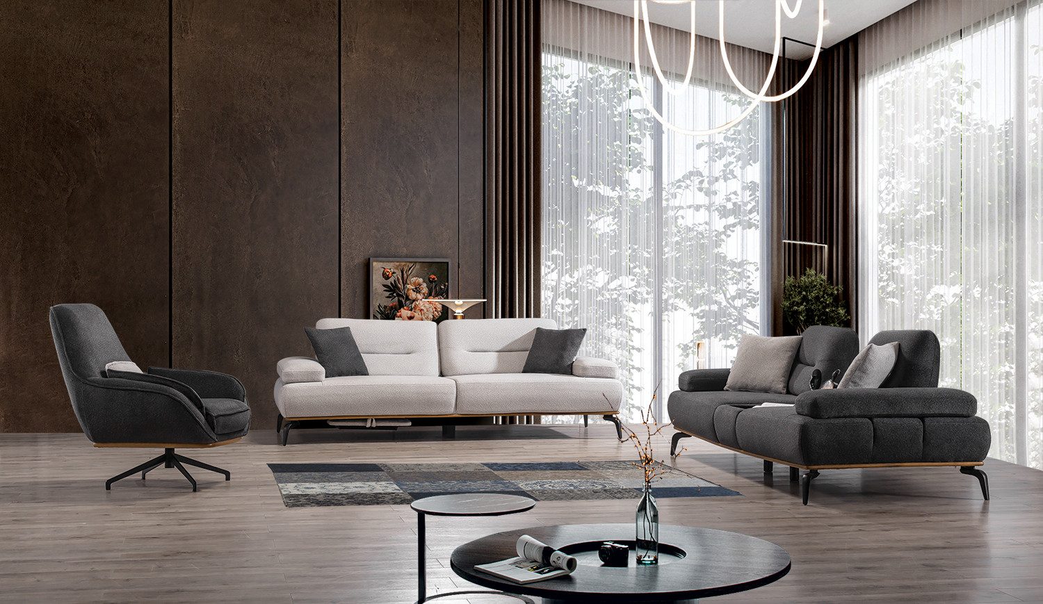 Viva Möbel Sofa META, Elegantes Design und erstklassiger Komfort.