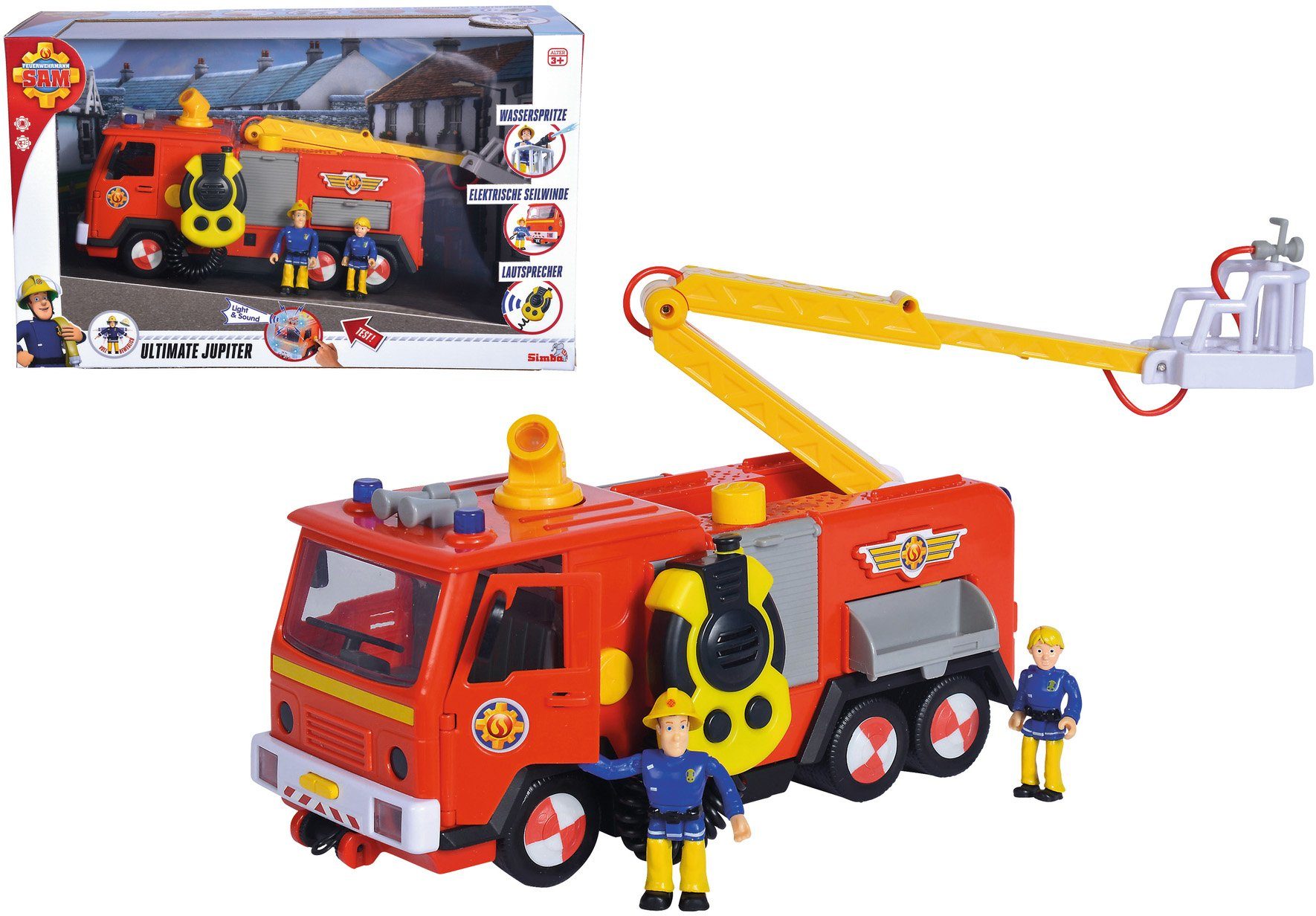 SIMBA Spielzeug-Feuerwehr »Feuerwehrmann Sam, Mega Deluxe Jupiter«, mit  Licht und Sound online kaufen | OTTO