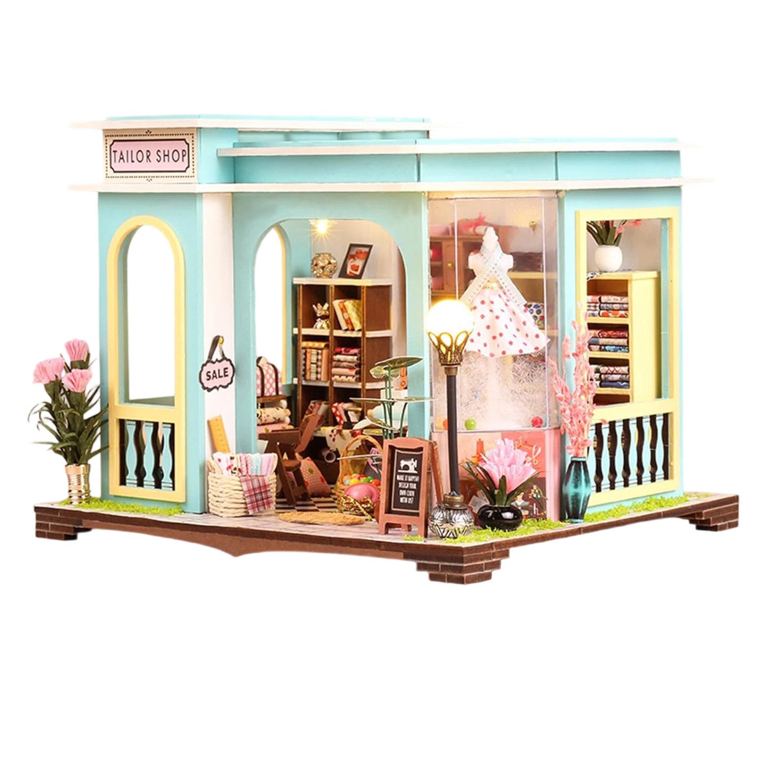 REDOM 3D-Puzzle DIY Miniaturhaus mit LED-Licht günstig online kaufen