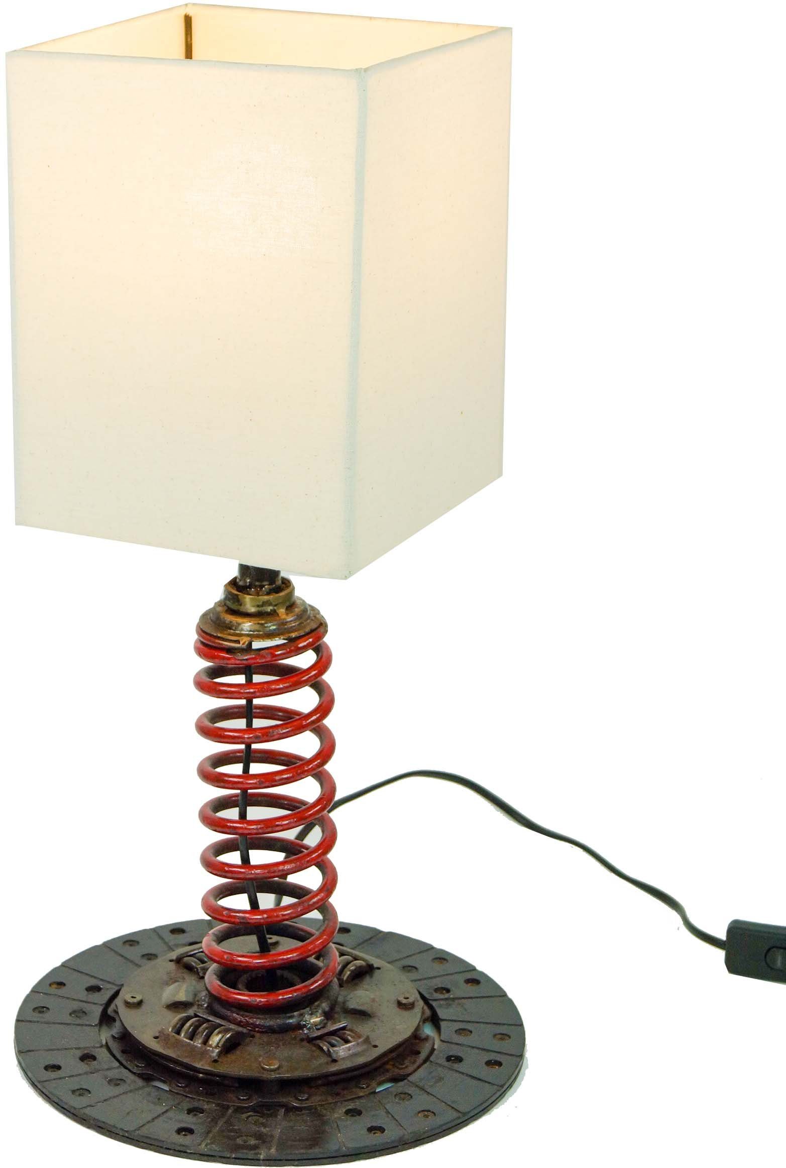 Modell Tischlampe, aus Leuchtmittel Upcycling Lichtobjekt Tischleuchte Motola Guru-Shop nicht inklusive Altmetall..,