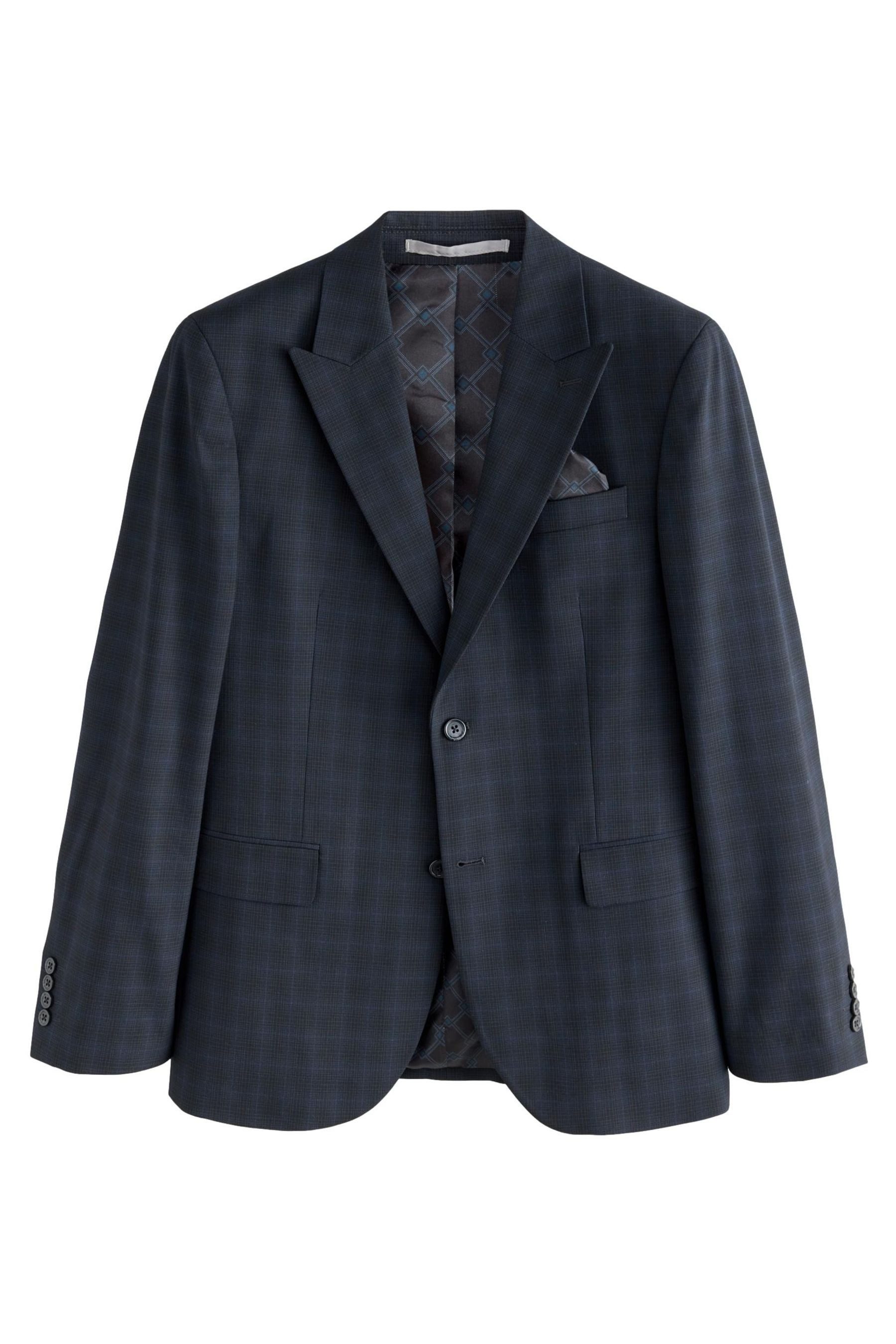Sakko Slim Fit Anzugsakko mit Karomuster