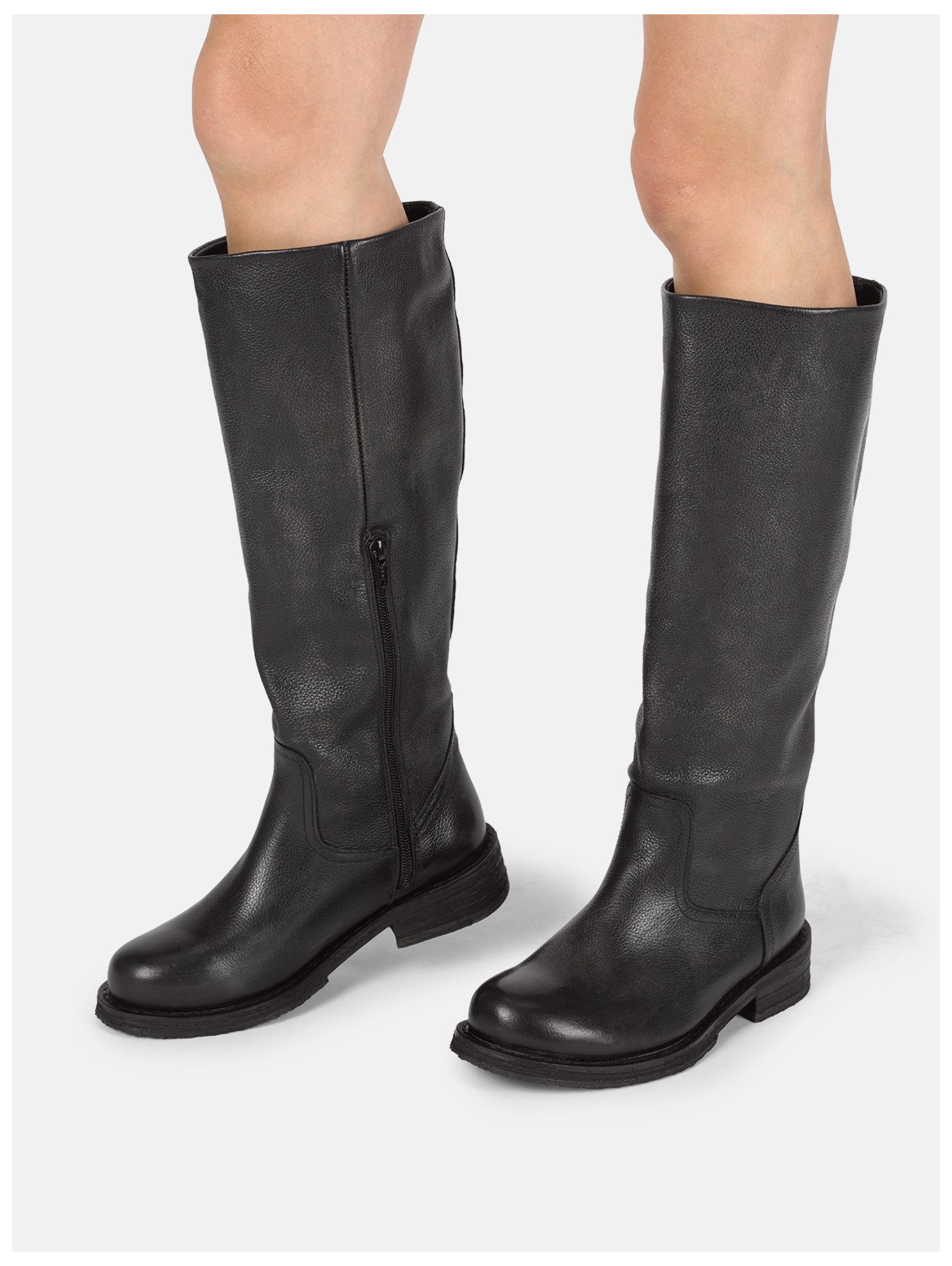 Felmini Wide Fit Stiefel Leder . Stiefel