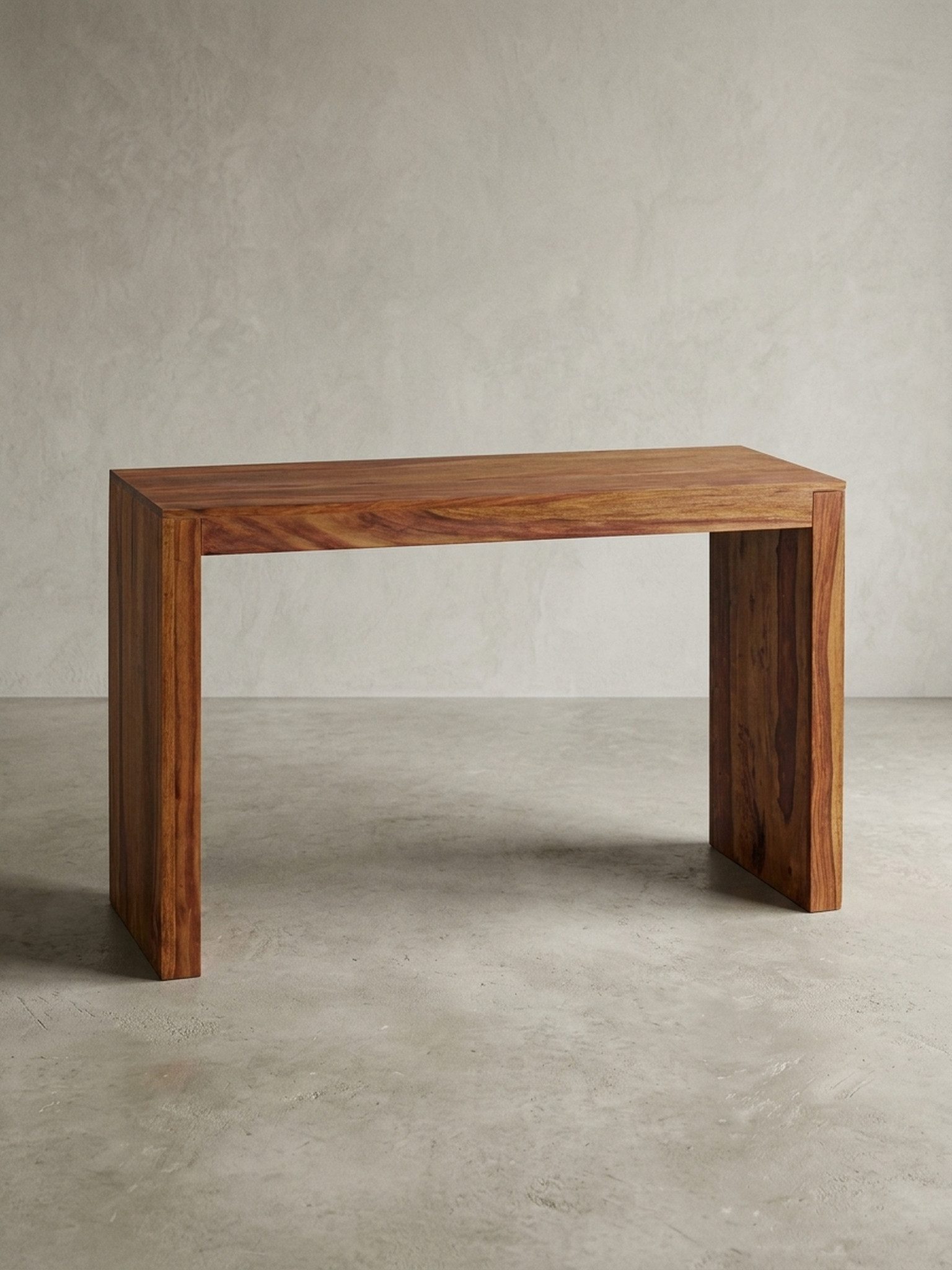 KADIMA DESIGN Konsolentisch Massivholz Ablagetisch Platzsparend stabil Beistelltisch Holz