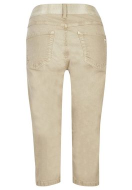 ANGELS Slim-fit-Jeans Jeans OSFA Capri mit Coloured Denim mit Label-Applikationen