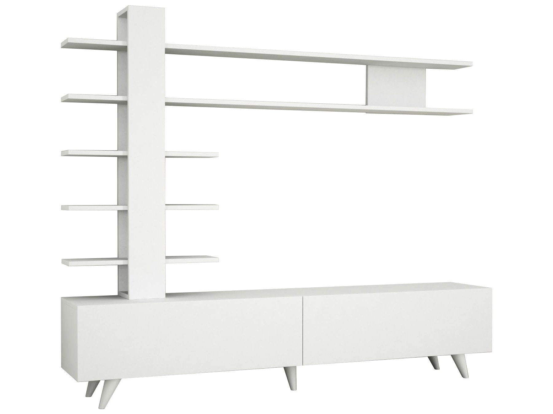 moebel17 Wohnwand Wohnwand Aleyna Weiß günstig online kaufen