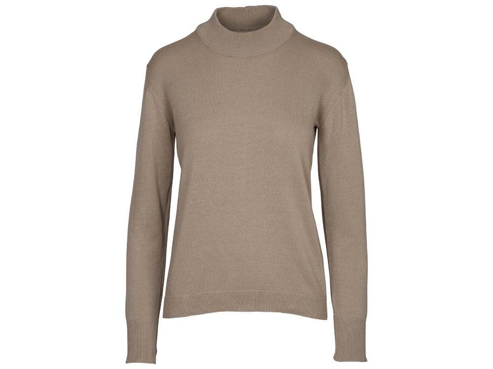 MELA Langarmshirt MELA Bio-Damen-Feinstrick-Pullover 'SADA' mit Steh