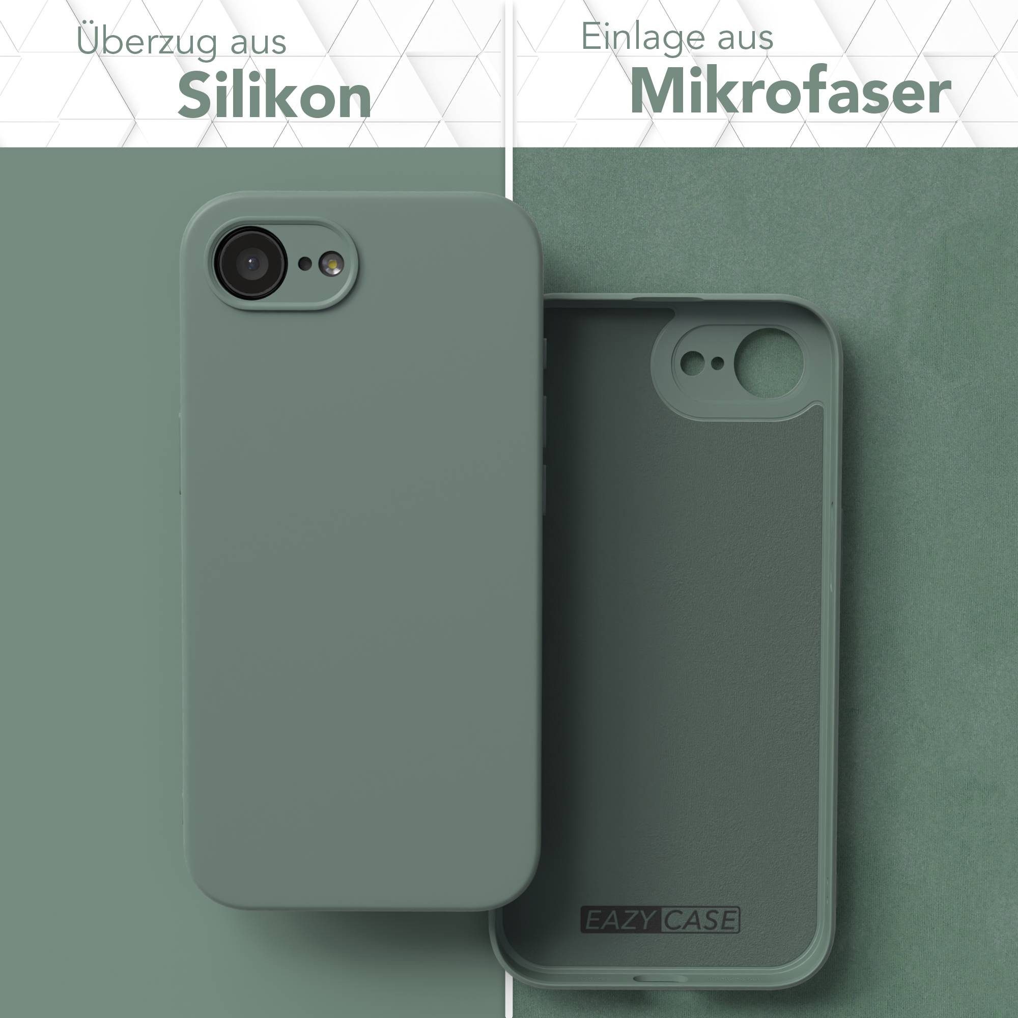 EAZY CASE Handyhülle TPU Hülle für Apple iPhone 17e 6,1 Zoll, Schutzhülle mit Kameraschutz stoßfest telefonhülle Matt Dunkelgrün – Bild 3 von 5