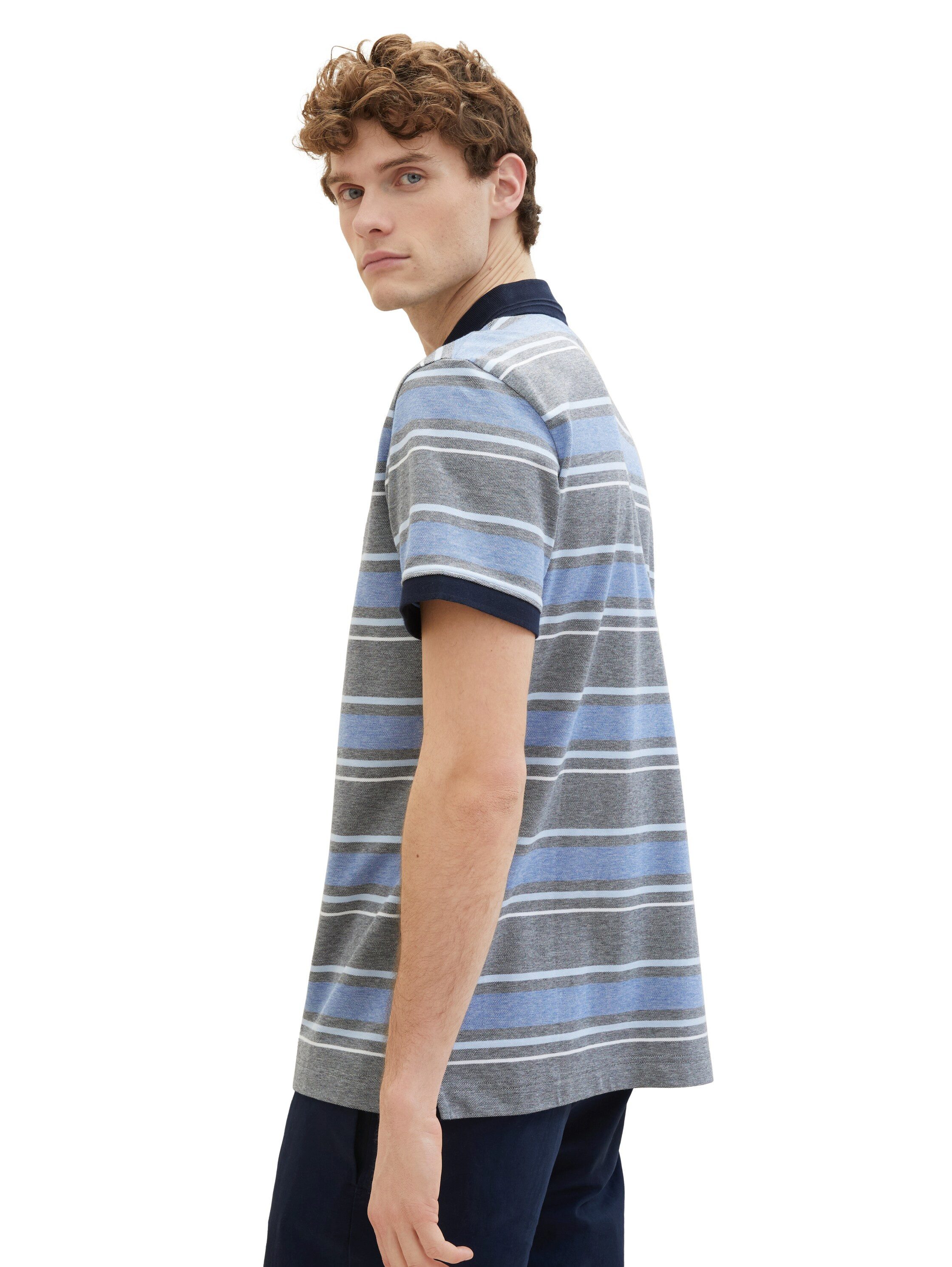 TOM TAILOR Poloshirt in Streifen-Optik günstig online kaufen