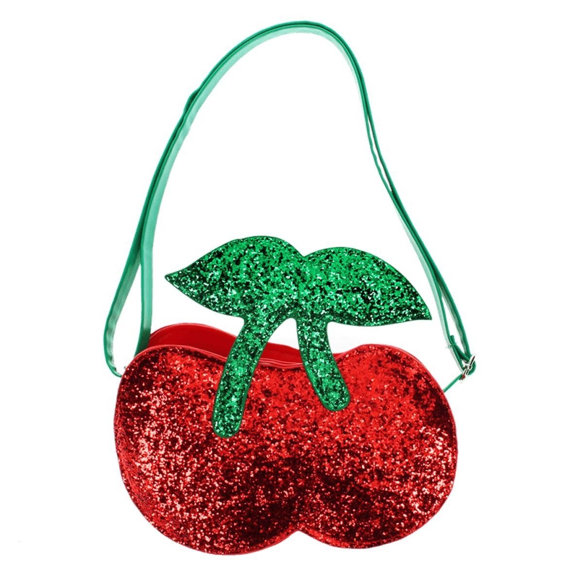 Rex London Handtasche Glitzer-Handtasche Kirschen von Rex London – Kinder Tasche