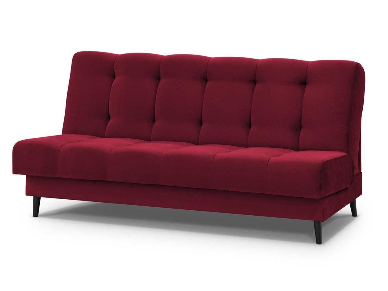 Beautysofa Schlafsofa Nancy mit Schlaffunktion und Bettkasten, Velours-Bezgu Polstersofa
