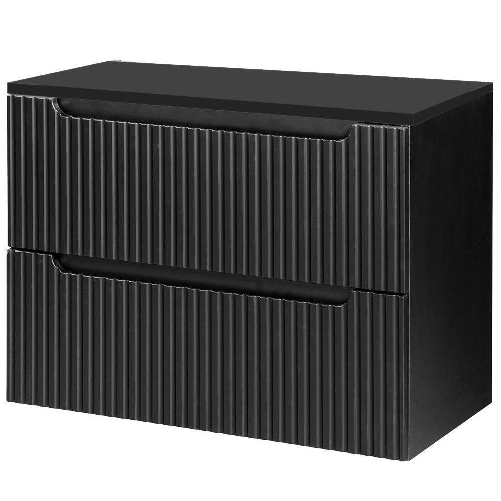 en.casa Waschbeckenunterschrank »Skelbolu« hängend mit Schubladen 80x60x40 günstig online kaufen