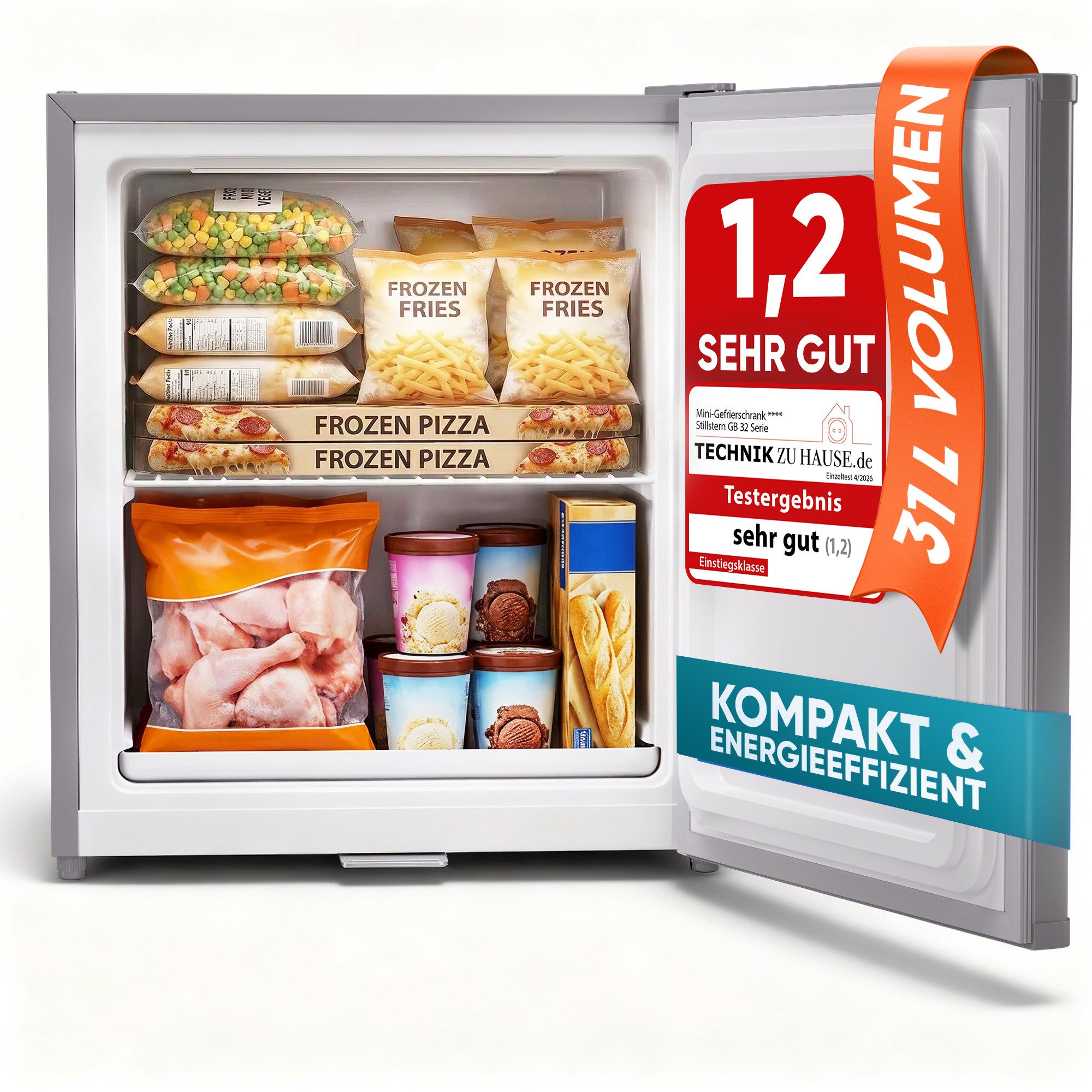 Stillstern Gefrierschrank GB 32.2, 51 cm hoch, 47 cm breit, 4 Sterne Technologie